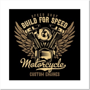 Build for speed motocycle Posters and Art